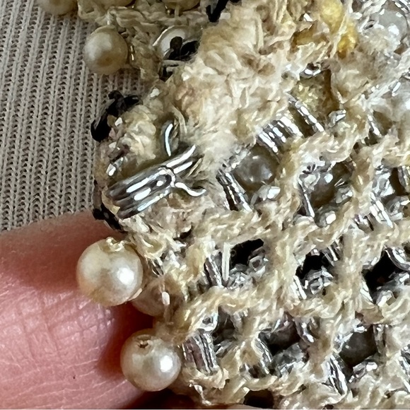 Vintage Pearl Rhinestone Collar Costume Theater - Picture 3 of 5